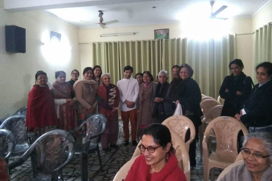 Health interaction with the lady residents of GK -1